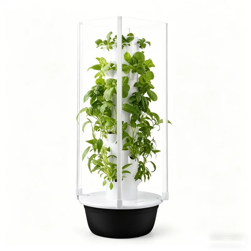 Hydroponic Tower Planter - 5 Katmanlı Spacetree Hidroponik Kule İç