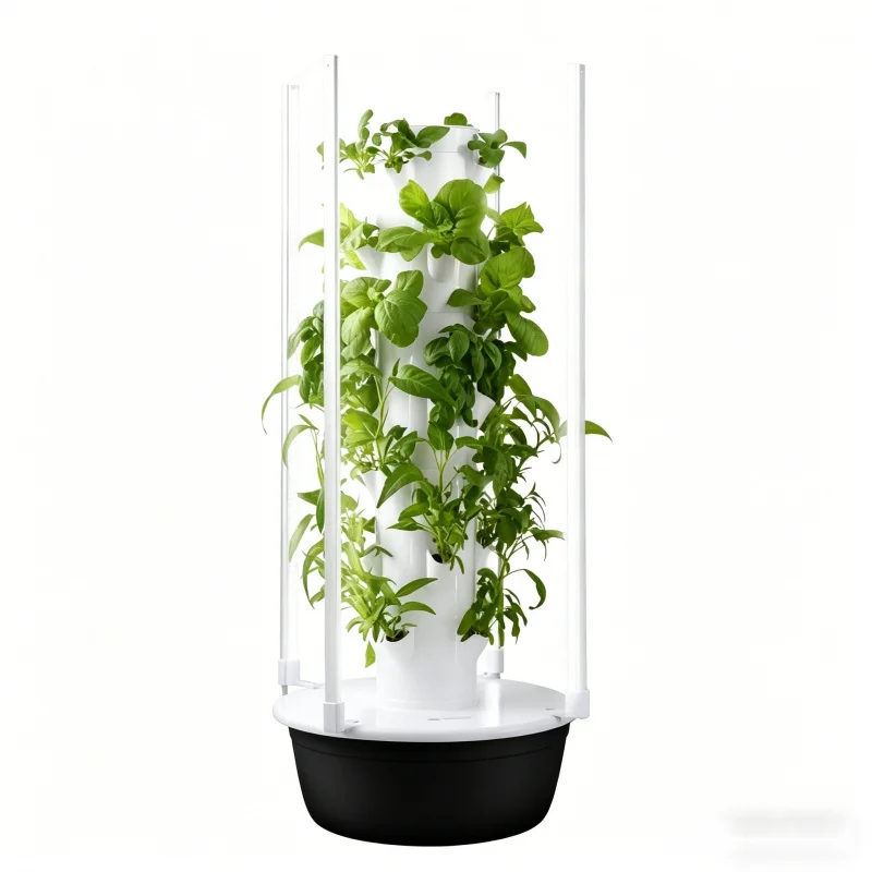 Hydroponic Tower Planter - SpaceTree Dikey Hidroponik Kule Akıllı Sebze