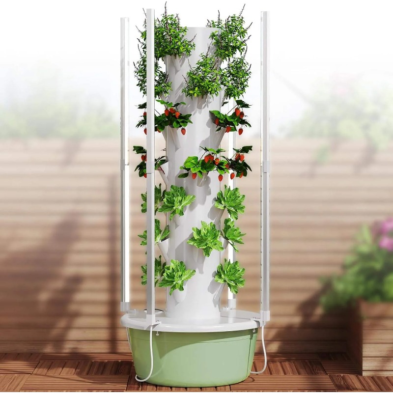 4 LED Büyütme Lambalı Hidropon - Hydroponic Tower Planter incelemesi ve fiyatı